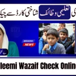 Taleemi Wazaif Check Online by CNIC – Verify Your Child’s Education Stipend in 2025