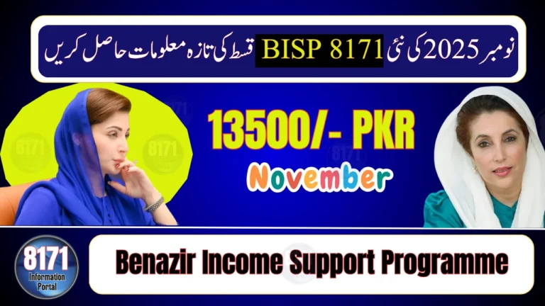 8171 Tracking Portal November 2025 – Check CNIC and Payment Details Online