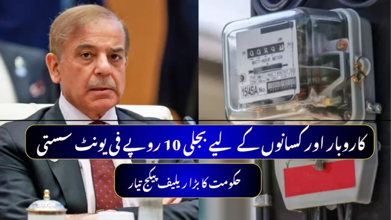 PM Shehbaz to Announce Major Rs. 10 Per Unit Power Tariff Cut for Businesses