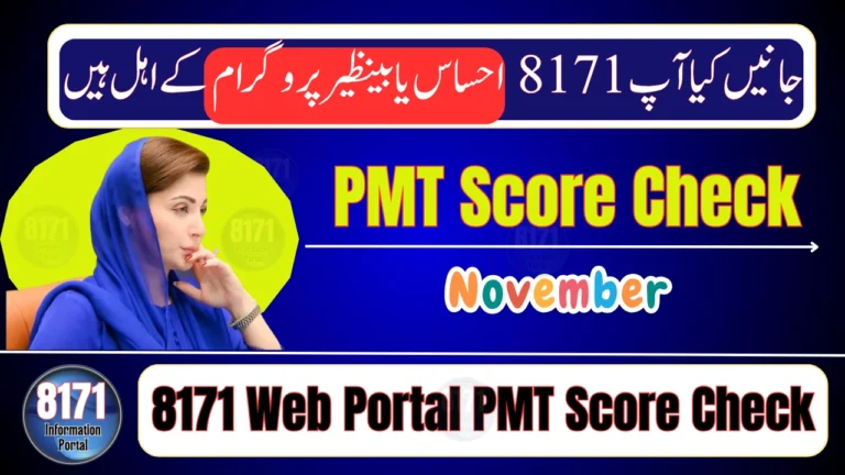 8171 Web Portal PMT Score Check – Find Out Your BISP Eligibility for 2025
