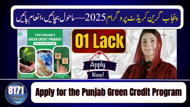 How to Apply for the Punjab Green Credit Program 2025 and Get Incentives