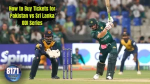 How to Buy Tickets for Pakistan vs Sri Lanka ODI Series 2025