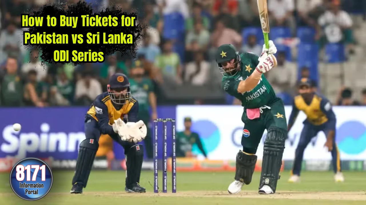 How to Buy Tickets for Pakistan vs Sri Lanka ODI Series 2025